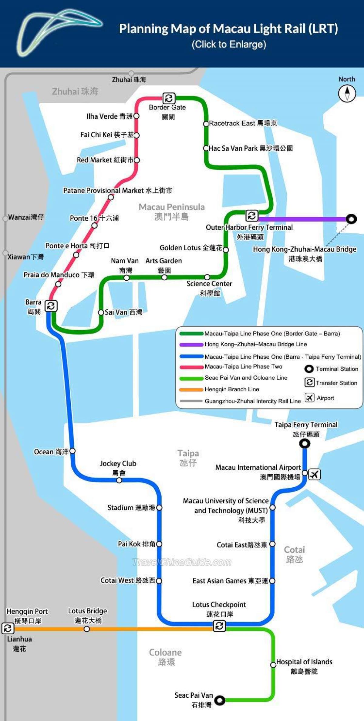 Макао метроны газрын зураг