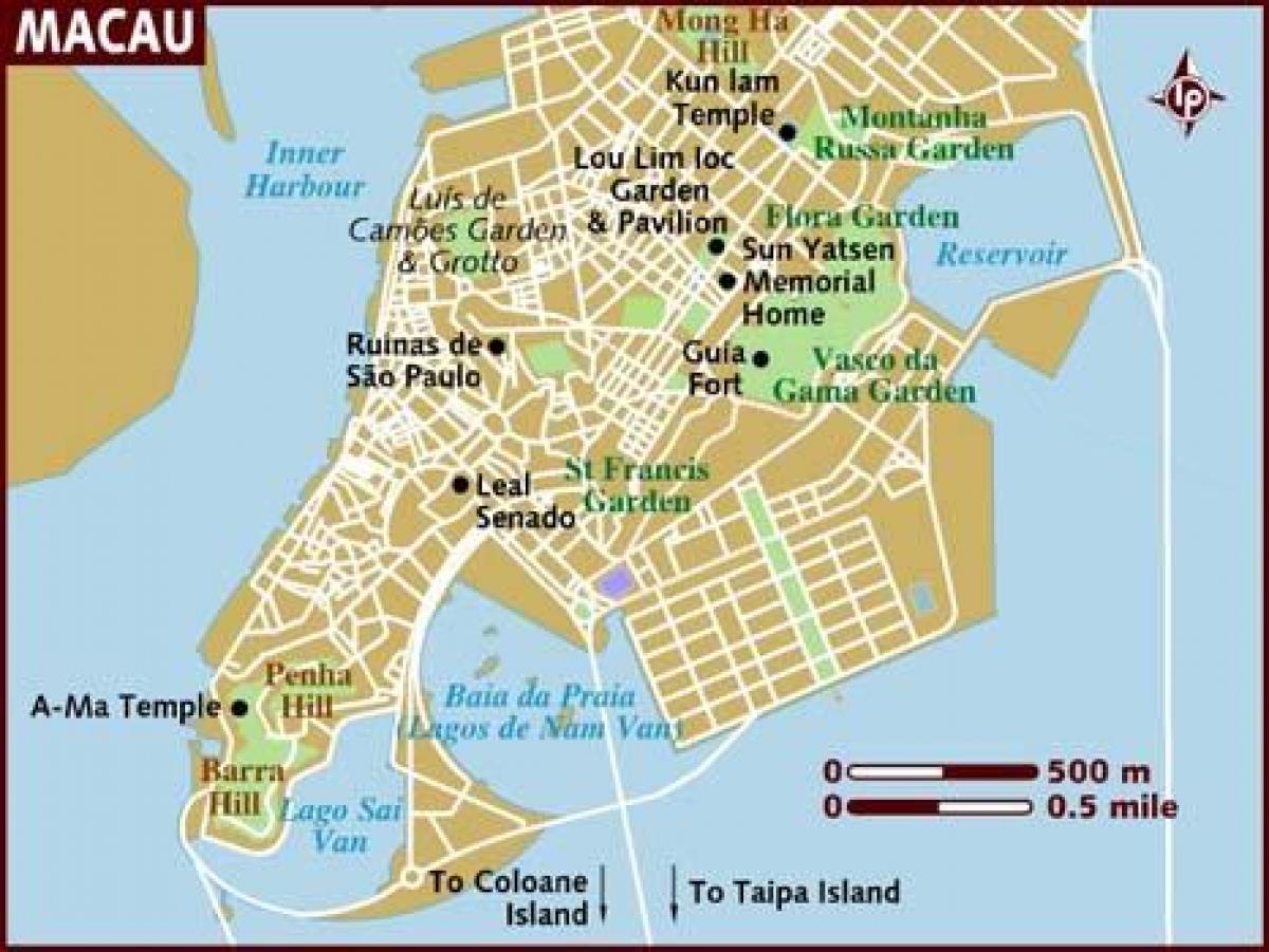 venetian Macau худалдааны цогцолбор газрын зураг